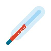 thermometer temperature measure flat style icon vector