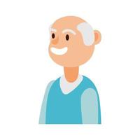 old man person avatar character vector