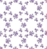 Floral seamless pattern Flower bluebell meadow ornamental texture Wildflower summer countryside white background vector