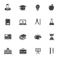 Education icons sign Vector illustration