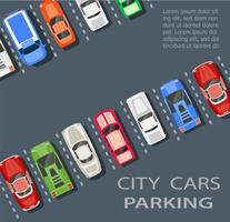 city parking lot vector