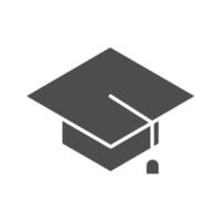 enseñar escuela y educación gorra de graduación icono de estilo de silueta de éxito vector