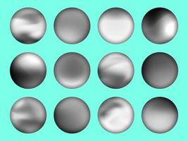 Black and white gradient set with the blurred circle background design Vector illustration