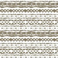 Brown winter abstract horizontal Seamless repeat border pattern on white background Random rough twisted part of triangles or broken lines zigzags circles or big dots shapes Hand drawn effect vector