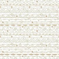 Beige white abstract seamless repeat endless pattern Ovals semicircles rainbows lines dots circles and other shapes Rough curved lines hand drawn emulation effect vector