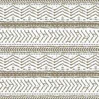 Brown Scandinavian white abstract seamless repeat endless pattern broken and dotted line zigzag circles or dots and other shapes Rough curved lines hand drawn emulation effect vector