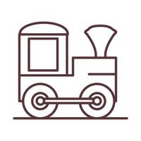 baby train wagon toy object newborn template line design icon vector