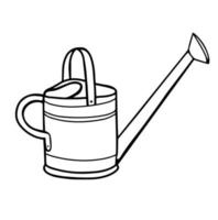 Garden watering can for watering plants.watering can for watering plants. Vector illustration in the Doodle style.