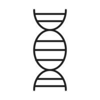 ciencia molécula adn salud médica y hospitalaria pictograma icono de estilo de línea vector