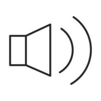 volume sound audio social media line style icon vector
