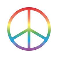 peace symbol gradient style icon vector