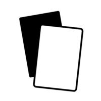 juego de fútbol, cartas, liga, deportes recreativos, torneo, silueta, estilo, icono vector