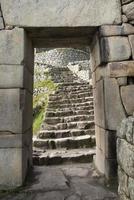 machu picchu un santuario histórico peruano en 1981 y un sitio del patrimonio mundial de la unesco en 1983 foto