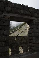 machu picchu un santuario histórico peruano en 1981 y un sitio del patrimonio mundial de la unesco en 1983 foto