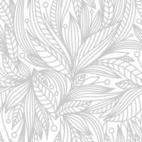 fondo blanco con elementos vegetales grises vector