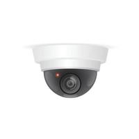 3D Surveillance dome camera security camera illustration vector