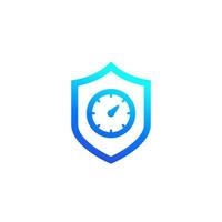 security meter icon on white vector