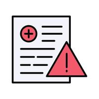 Patient Warning Icon vector