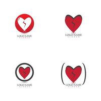 Love icon logo vector template