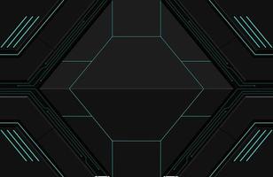 3d realistic dark techno background Illustration Abstract geometric shape modern futuristic vector