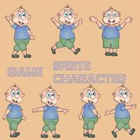 personaje masculino del juego de dibujos animados vector