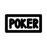 Tarjeta de póquer de casino con corazón en estilo de línea portátil vector