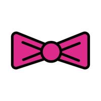 bowtie elegant line and fill style icon vector