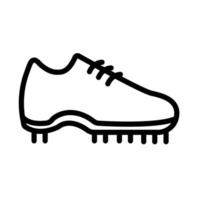 soccer sport shoe line icon vector