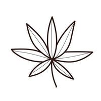 leafs plant ecology line style icon vector