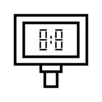 sport scoreboard equipment line icon vector