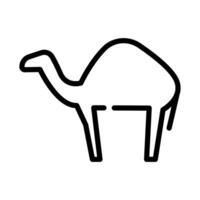 camel animal line style icon vector