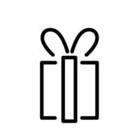 gift box line style icon vector