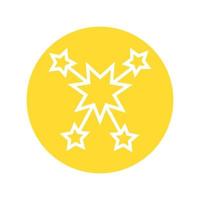 stars splash line style icon vector