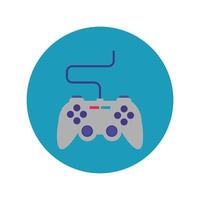 video game control block and flat style icon vector