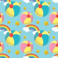 Beach ball pattern vector