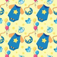 Baby boy pattern vector