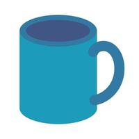 coffee mug flat style icon vector