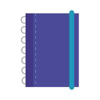 notebook supply flat style icon vector