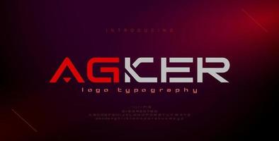 Abstract Modern Font