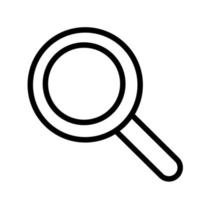 magnifying glass line style icon vector