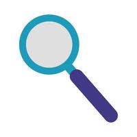 magnifying glass flat style icon vector