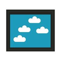 picture file flat style icon vector