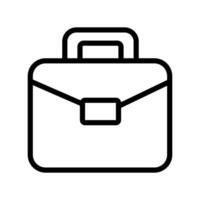 portfolio briefcase line style icon vector