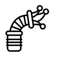 spring jump with buffoon hat line style icon vector