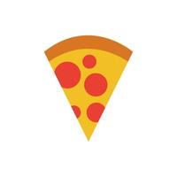 delicious pizza flat style icon vector