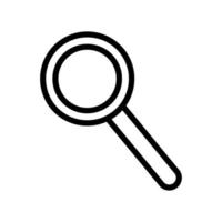 magnifying glass line style icon vector