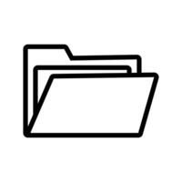 folder file document line style vector