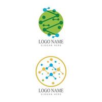 Molecule symbol logo template vector illustration design