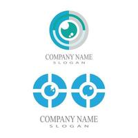 Branding Identity Corporate Eye Care vector logo design