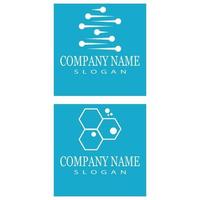 Molecule symbol logo template vector illustration design